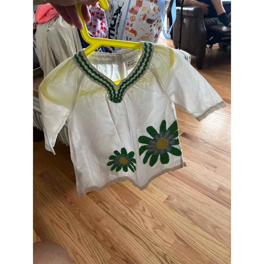 Mini Boden tunic dress flower size 2-3